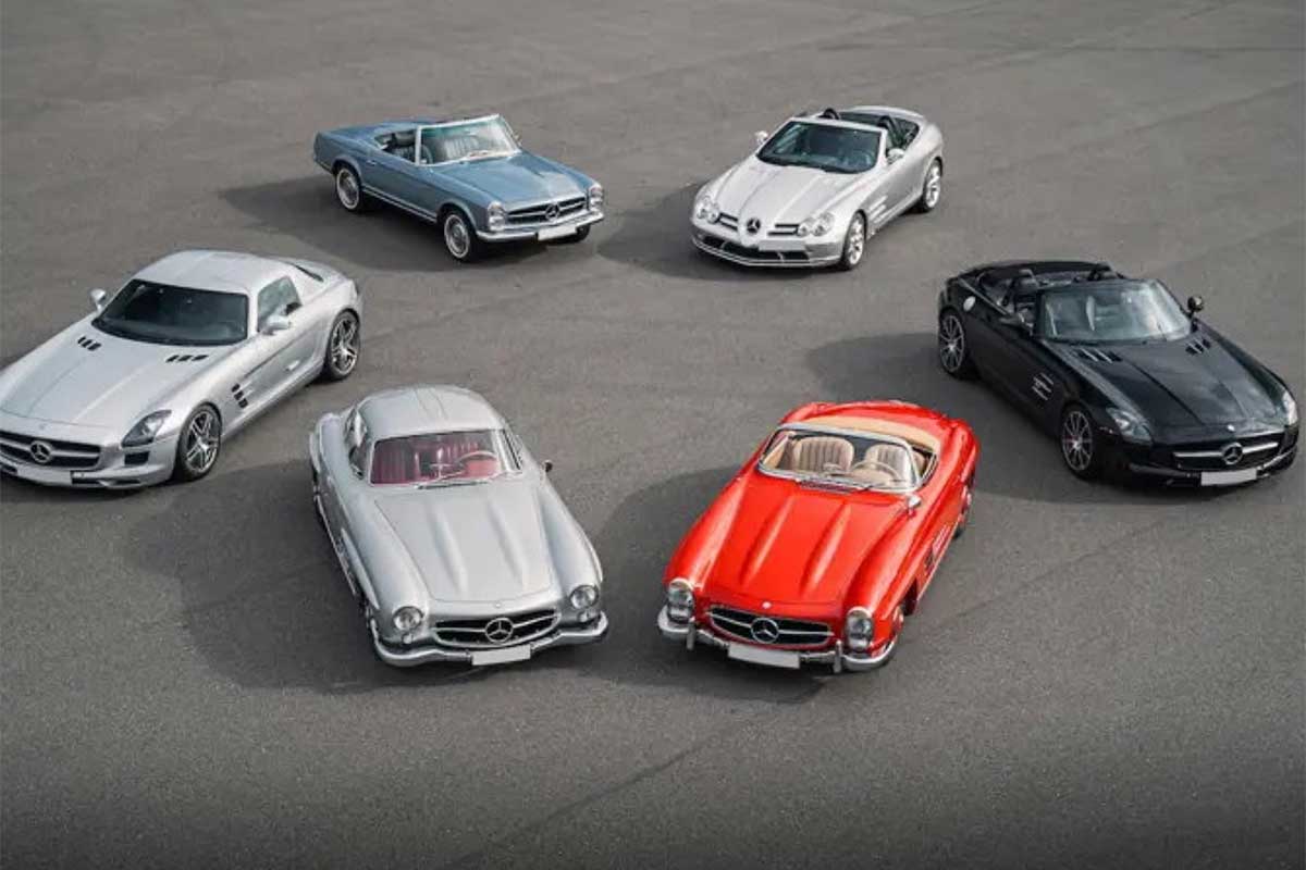 گنجینه ۴٫۵ میلیون دلاری، حراج شش مرسدس بنز افسانه‌ای