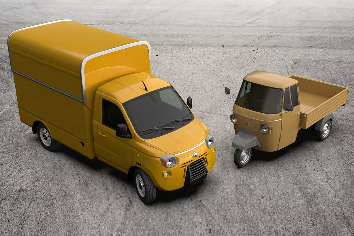 کیت بدنه نوستالژیک سه‌چرخه برای وانت مدرن ایتالیایی!